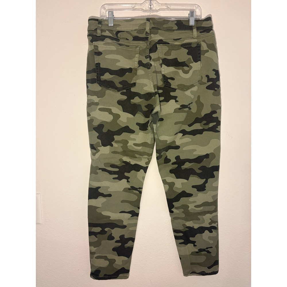 Nili Lotan x Target Camo Print High Rise Pants Green Camouflage Size 14 - Picture 2 of 9